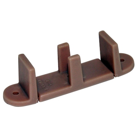 Barton Kramer 2.75 in. Brown Plastic Closet Door Guide 5497060